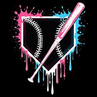 Sport Team Cool B.A.S.E.B.A.L.L Home Plate Drip With Sprinkles Drip 16 in Basic Backpack
