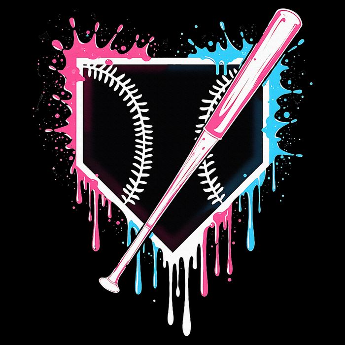 Sport Team Cool B.A.S.E.B.A.L.L Home Plate Drip With Sprinkles Drip 16 in Basic Backpack