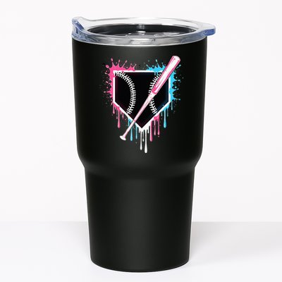 Sport Team Cool B.A.S.E.B.A.L.L Home Plate Drip With Sprinkles Drip Tumbler
