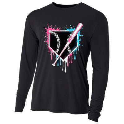 Sport Team Cool B.A.S.E.B.A.L.L Home Plate Drip With Sprinkles Drip Cooling Performance Long Sleeve Crew