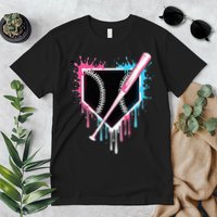 Sport Team Cool B.A.S.E.B.A.L.L Home Plate Drip With Sprinkles Drip Premium T-Shirt