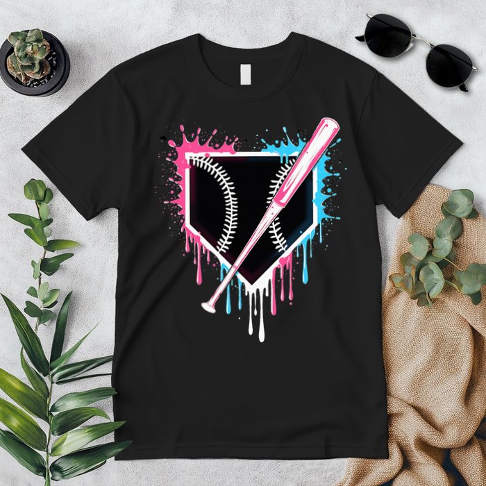 Sport Team Cool B.A.S.E.B.A.L.L Home Plate Drip With Sprinkles Drip Premium T-Shirt