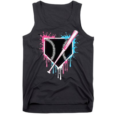 Sport Team Cool B.A.S.E.B.A.L.L Home Plate Drip With Sprinkles Drip Tank Top