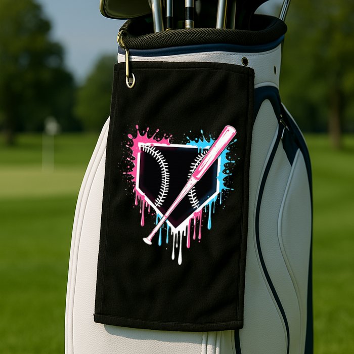 Sport Team Cool B.A.S.E.B.A.L.L Home Plate Drip With Sprinkles Drip Golf Towel