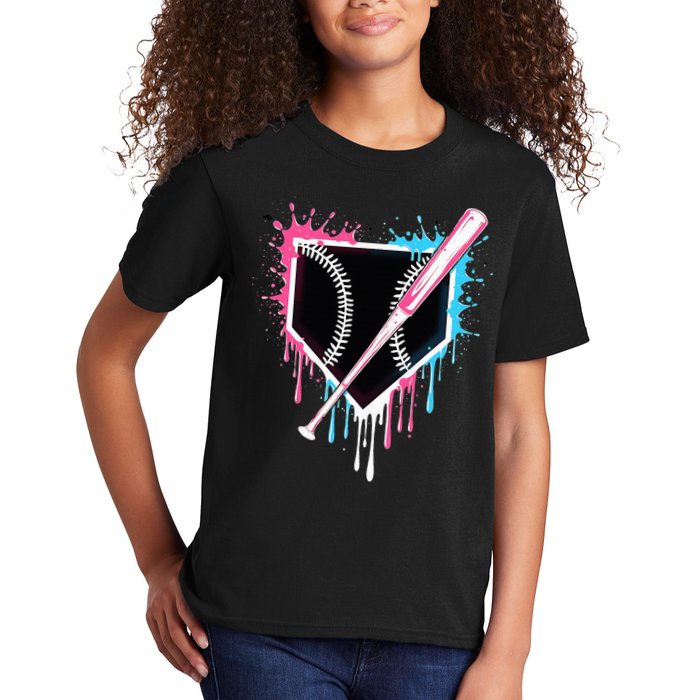 Sport Team Cool B.A.S.E.B.A.L.L Home Plate Drip With Sprinkles Drip Kids T-Shirt