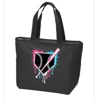 Sport Team Cool B.A.S.E.B.A.L.L Home Plate Drip With Sprinkles Drip Zip Tote Bag