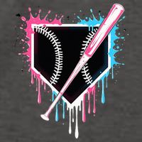 Sport Team Cool B.A.S.E.B.A.L.L Home Plate Drip With Sprinkles Drip Vector Backpack