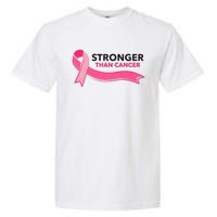 Stronger Than Cancer Pink Ribbon Garment-Dyed Heavyweight T-Shirt