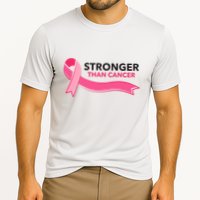 Stronger Than Cancer Pink Ribbon Cooling Performance Crew T-Shirt