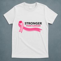Stronger Than Cancer Pink Ribbon T-Shirt