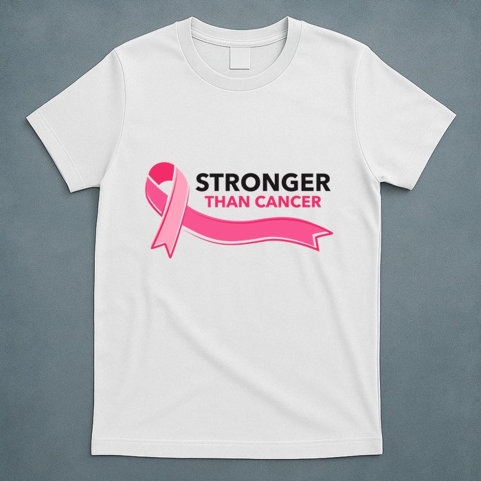 Stronger Than Cancer Pink Ribbon T-Shirt