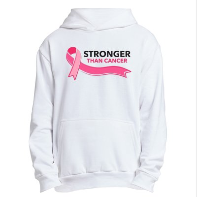 Stronger Than Cancer Pink Ribbon Urban Pullover Hoodie