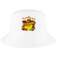 Softball Team Cinco De Mayo Tacos And Softball Cool Comfort Performance Bucket Hat