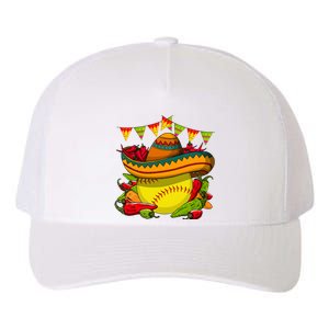 Softball Team Cinco De Mayo Tacos And Softball Yupoong Adult 5-Panel Trucker Hat