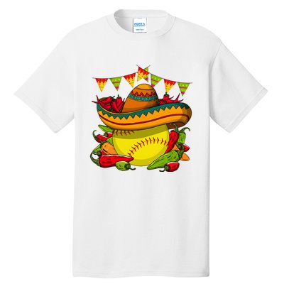 Softball Team Cinco De Mayo Tacos And Softball Tall T-Shirt