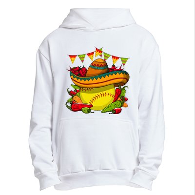 Softball Team Cinco De Mayo Tacos And Softball Urban Pullover Hoodie