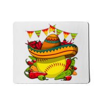 Softball Team Cinco De Mayo Tacos And Softball Mousepad