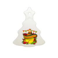 Softball Team Cinco De Mayo Tacos And Softball Ceramic Tree Ornament