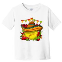 Softball Team Cinco De Mayo Tacos And Softball Toddler T-Shirt