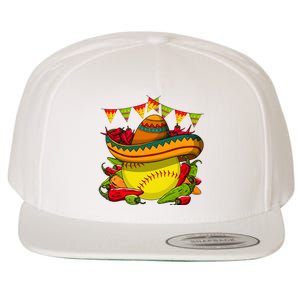 Softball Team Cinco De Mayo Tacos And Softball Wool Snapback Cap