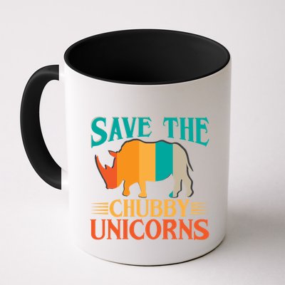Save The Chubby Unicorn Funny Fat Rhino Animal Rights Gift Mug