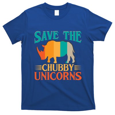 Save The Chubby Unicorn Funny Fat Rhino Animal Rights Gift T-Shirt