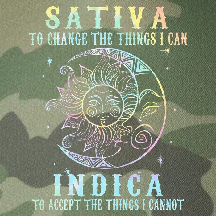 Sativa To Change The Things I Can Indica Cannabis W Tie Dye Legacy Tie Dye Trucker Hat