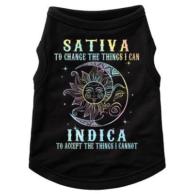 Sativa To Change The Things I Can Indica Cannabis W Tie Dye Doggie Tank