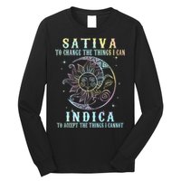 Sativa To Change The Things I Can Indica Cannabis W Tie Dye Long Sleeve Shirt