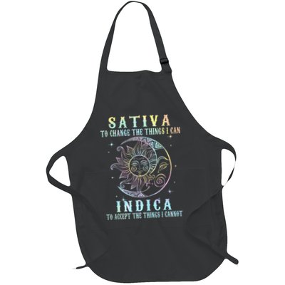 Sativa To Change The Things I Can Indica Cannabis W Tie Dye Apron