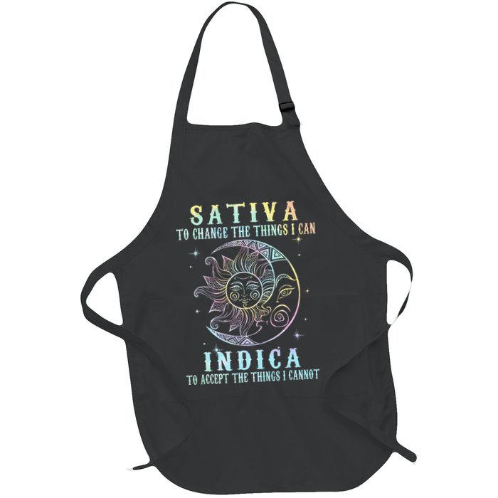 Sativa To Change The Things I Can Indica Cannabis W Tie Dye Apron