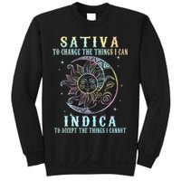 Sativa To Change The Things I Can Indica Cannabis W Tie Dye Sweatshirt