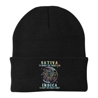 Sativa To Change The Things I Can Indica Cannabis W Tie Dye Beanie