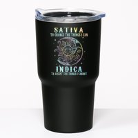 Sativa To Change The Things I Can Indica Cannabis W Tie Dye Tumbler