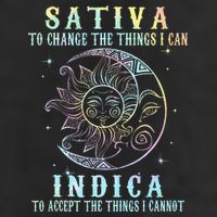 Sativa To Change The Things I Can Indica Cannabis W Tie Dye Tumbler