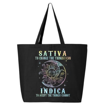 Sativa To Change The Things I Can Indica Cannabis W Tie Dye 25L Jumbo Tote