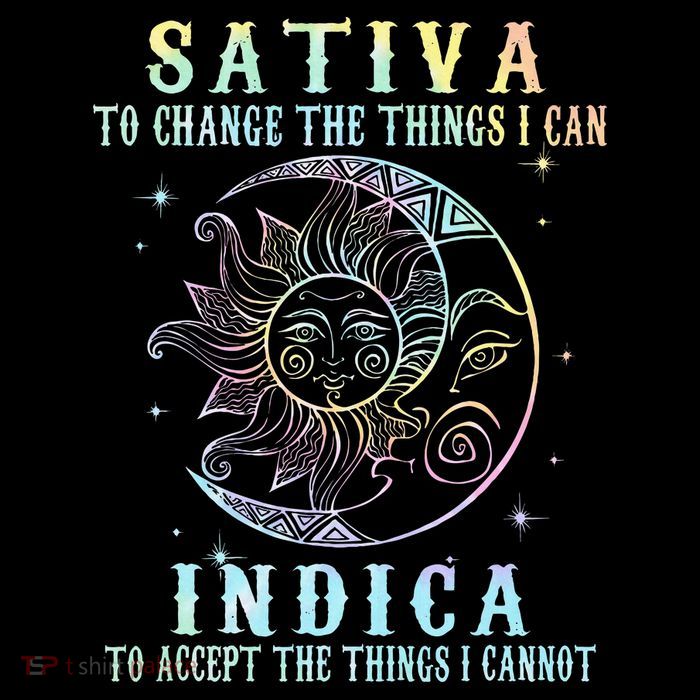 Sativa To Change The Things I Can Indica Cannabis W Tie Dye Toddler Hoodie