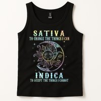 Sativa To Change The Things I Can Indica Cannabis W Tie Dye Tank Top
