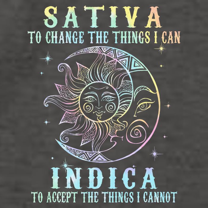 Sativa To Change The Things I Can Indica Cannabis W Tie Dye Vector Backpack
