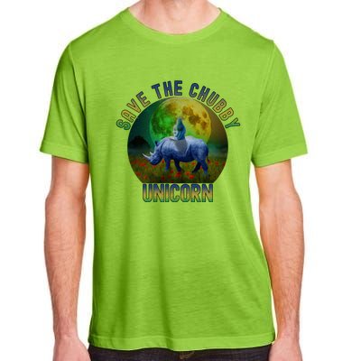 Save The Chubby Unicorn Funny Rhino Chubby Unicorns Gift Adult ChromaSoft Performance T-Shirt