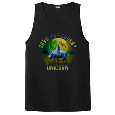 Save The Chubby Unicorn Funny Rhino Chubby Unicorns Gift PosiCharge Competitor Tank