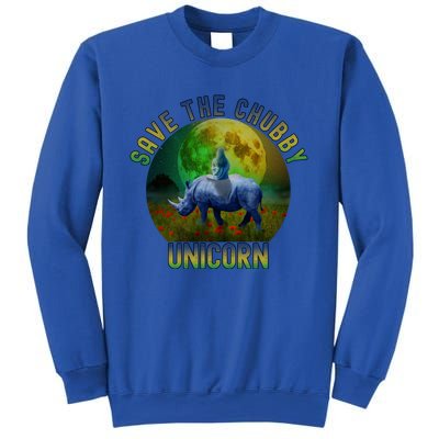 Save The Chubby Unicorn Funny Rhino Chubby Unicorns Gift Sweatshirt