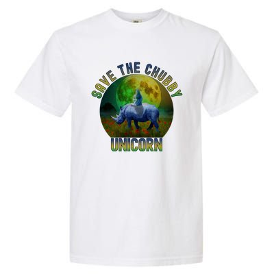 Save The Chubby Unicorn Funny Rhino Chubby Unicorns Gift Garment-Dyed Heavyweight T-Shirt