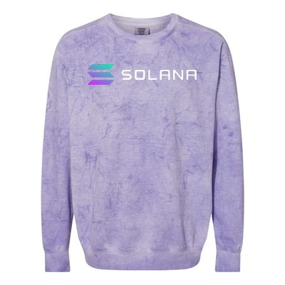 Solana Token, Crypto, DeFi, Crypto Exchange, Solana Crypto Colorblast Crewneck Sweatshirt