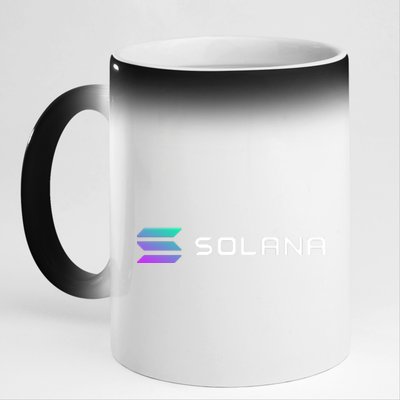 Solana Token, Crypto, DeFi, Crypto Exchange, Solana Crypto 11oz Black Color Changing Mug