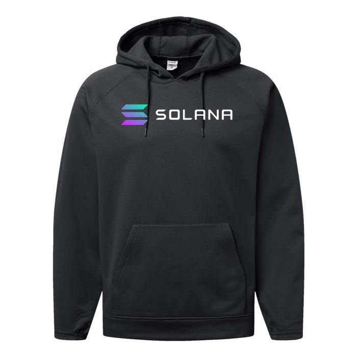 Solana Token, Crypto, DeFi, Crypto Exchange, Solana Crypto Performance Fleece Hoodie