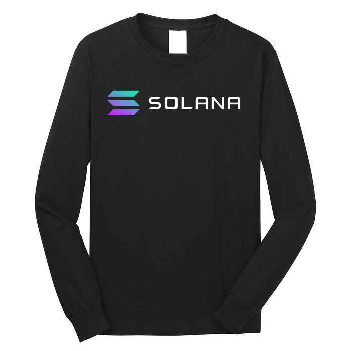 Solana Token, Crypto, DeFi, Crypto Exchange, Solana Crypto Long Sleeve Shirt