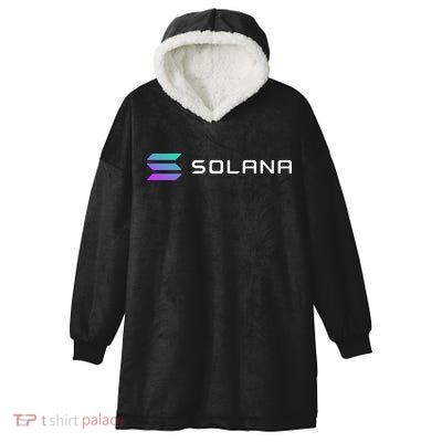 Solana Token, Crypto, DeFi, Crypto Exchange, Solana Crypto Hooded Wearable Blanket