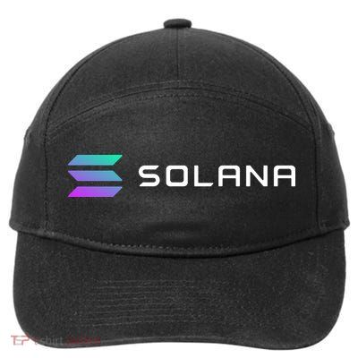 Solana Token, Crypto, DeFi, Crypto Exchange, Solana Crypto 7-Panel Snapback Hat