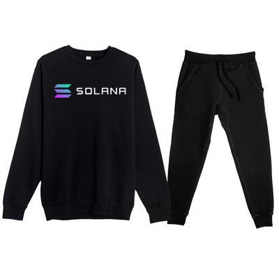 Solana Token, Crypto, DeFi, Crypto Exchange, Solana Crypto Premium Crewneck Sweatsuit Set